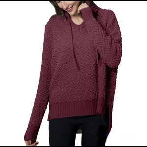 Green Tea Popcorn Cozy Wine Hoodie NWT (BJ)